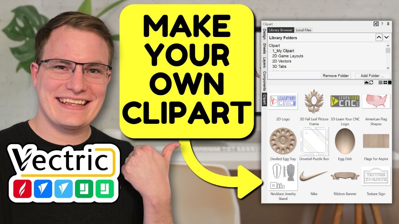 Ускорьте свои проекты с ЧПУ: индивидуальный клипарт в Vectric
