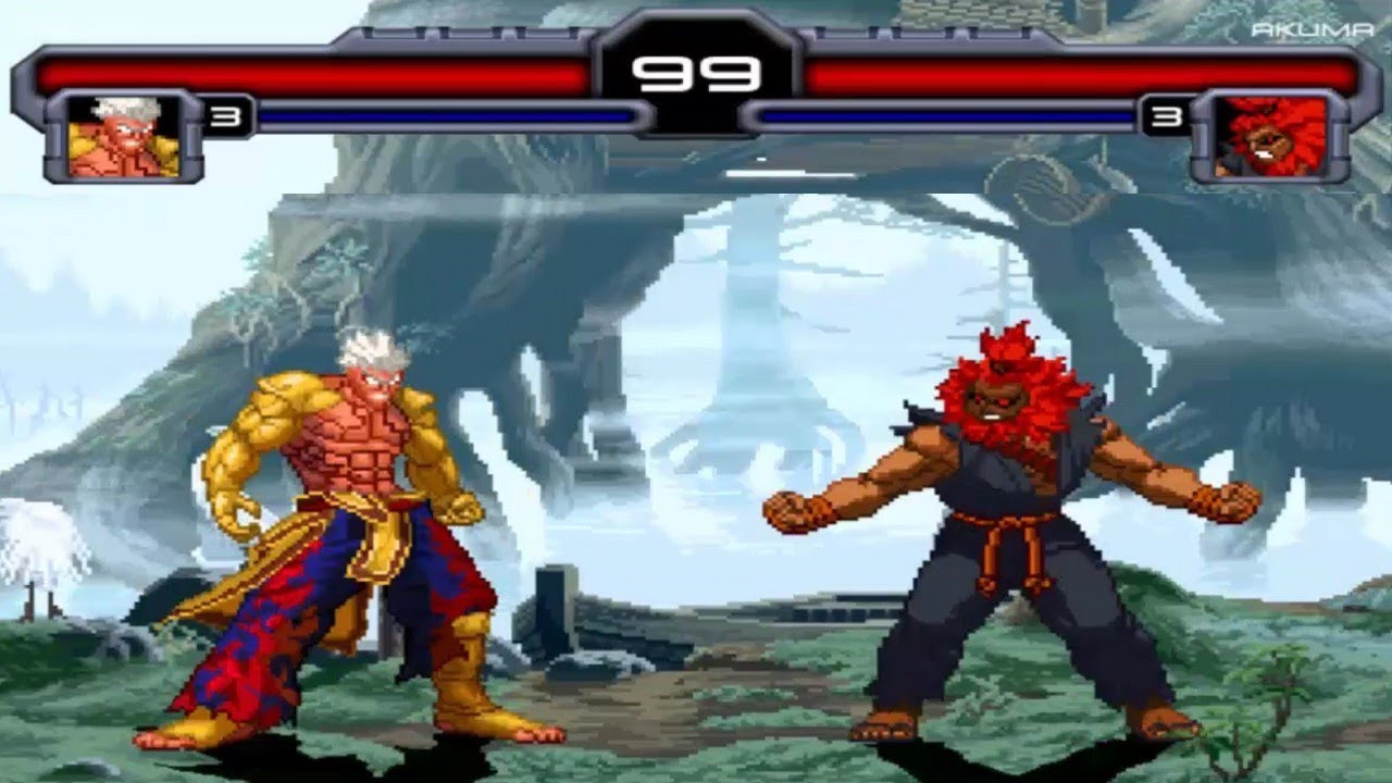 ASURA vs AKUMA - Full Power Rage Battle🔥 Street Fighter Mugen Gameplay Boss Fight Tribute 2024