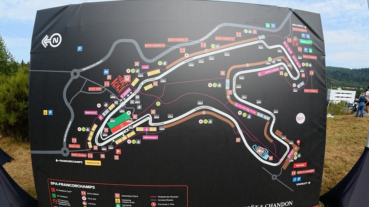 Formuła 1 GP Belgii, Spacer po torze cz.1