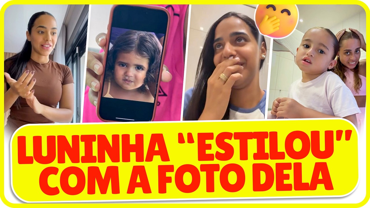 LUNINHA ESTILOU COM TIA DANI POR CAUSA DA FOTO + PALOMA E MALANIE FAZENDO OS CUIDADOS🤣#mirellasantos
