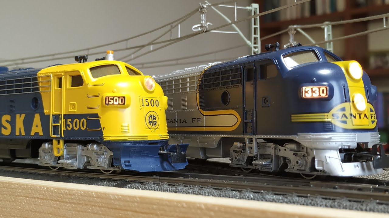 Märklin 3362 und 3363 / Santa Fe und Alaska F7 A-B-A mit neuem ESU 5 Sound