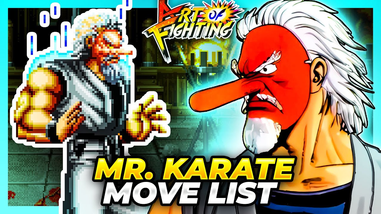 MR. KARATE MOVE LIST - Art of Fighting / Ryuuko no Ken (AOF)