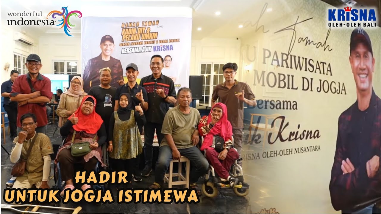 GETARKAN JOGJA! PELAKU PARIWISATA, TRAVEL AGEN, DAN DISABILITAS PUN SAMBUT BAIK AJIK KRISNA!
