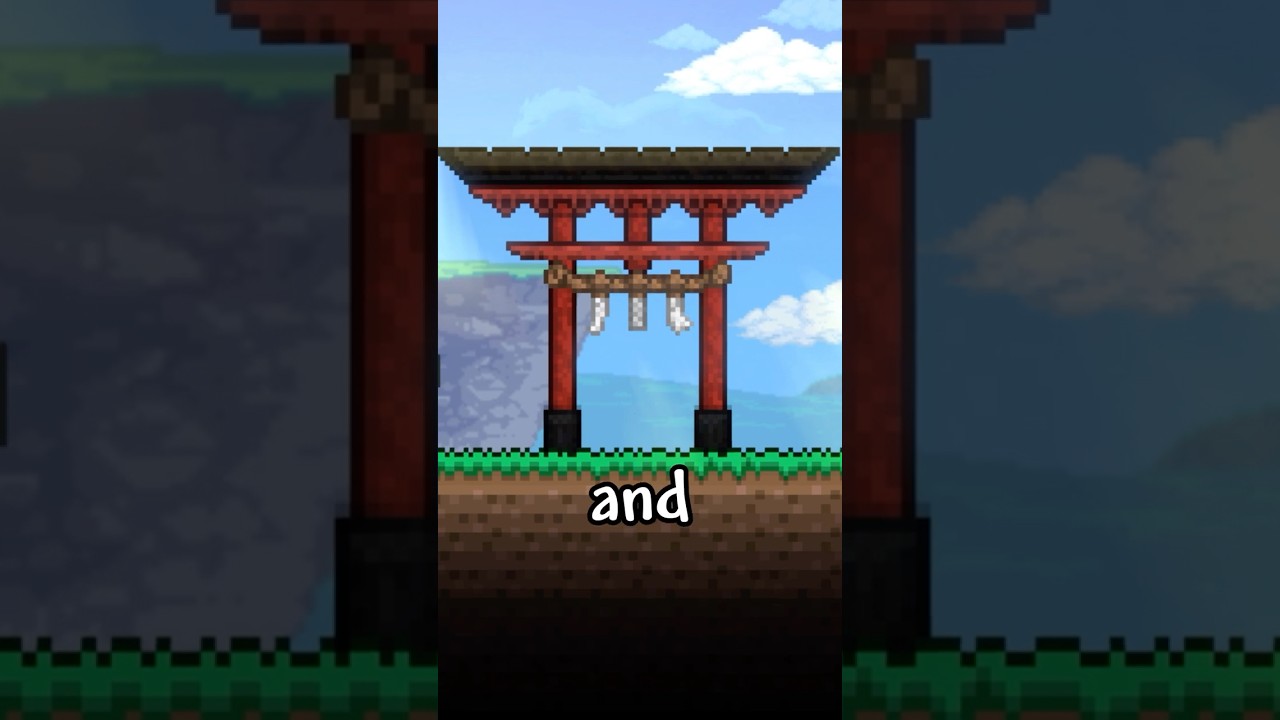 Советы по строительству ворот тории в Террарии ⛩️ #terraria