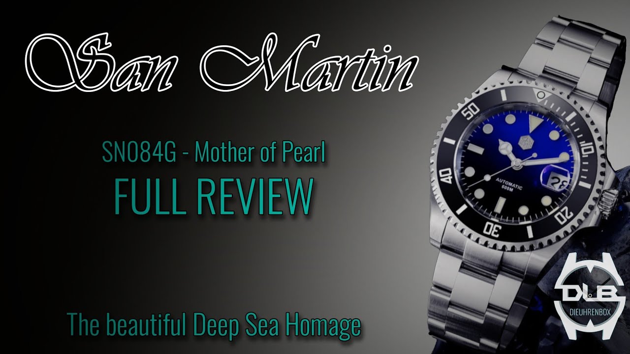 San Martin SN084-G aka the beautiful deep sea homage! Full review!