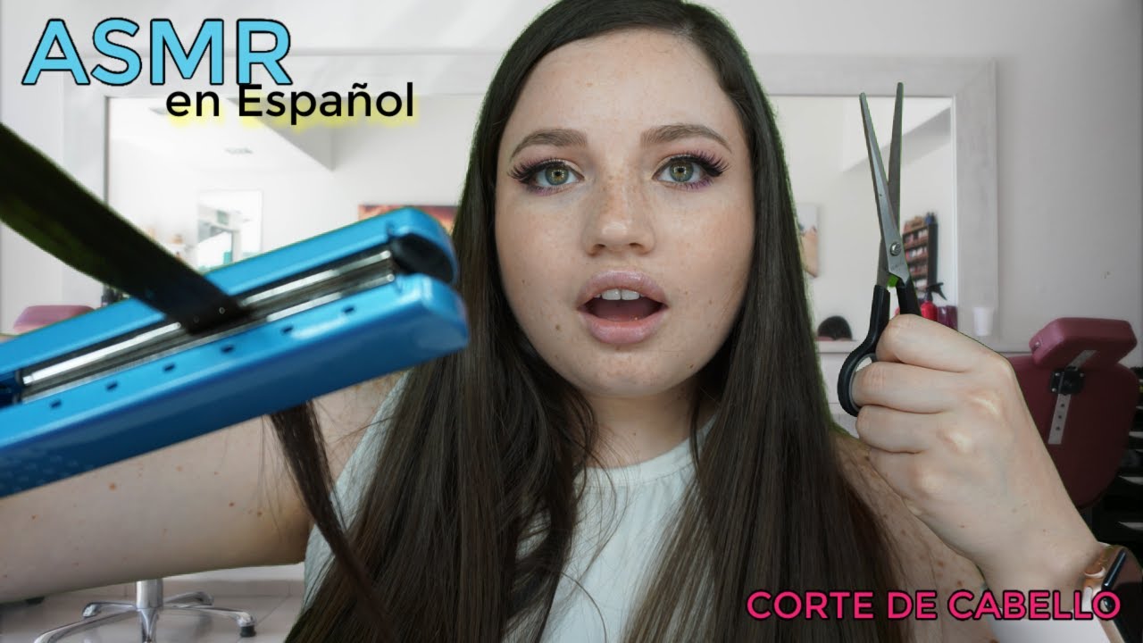 ASMR [Soft-Spoken] TE CORTO, PLANCHO, SECO Y HIDRATO TU CABELLO. RP SUPER REALISTAM
