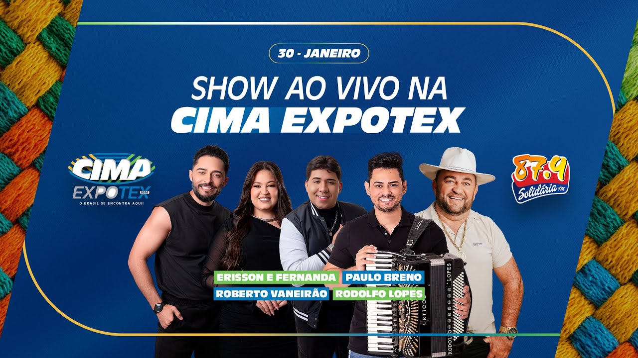 5° Dia - Show ao vivo na Cima ExpoTex  - Solidária FM - 30/01/2026