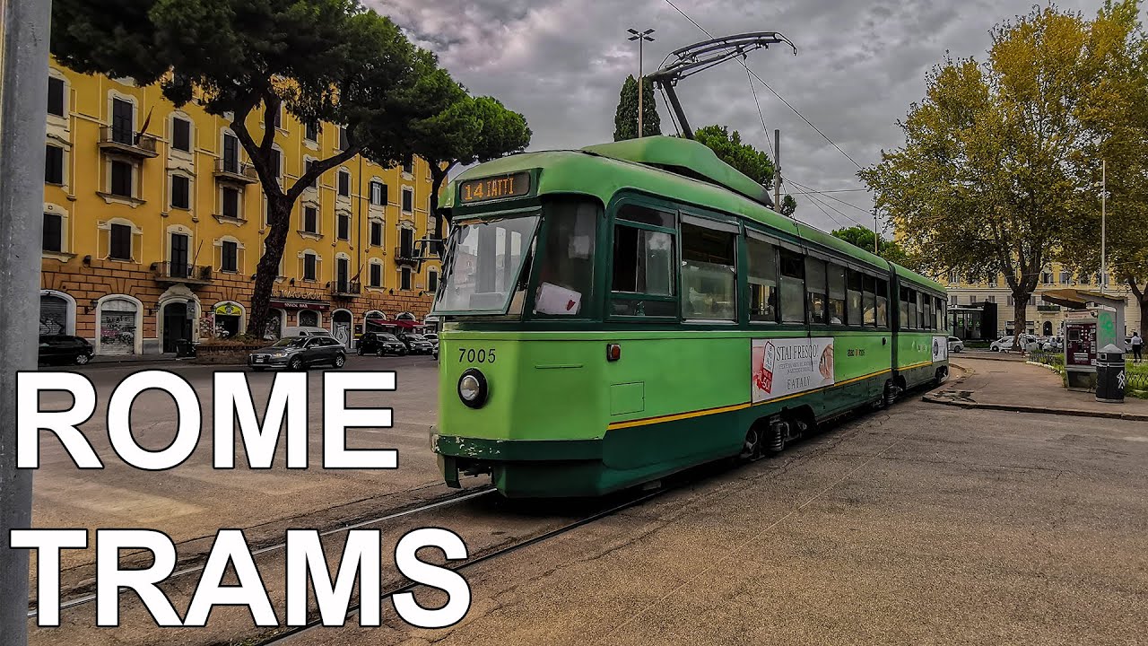🇮🇹 Trams in Rome - Tranviaria di Roma (4K) (2020)