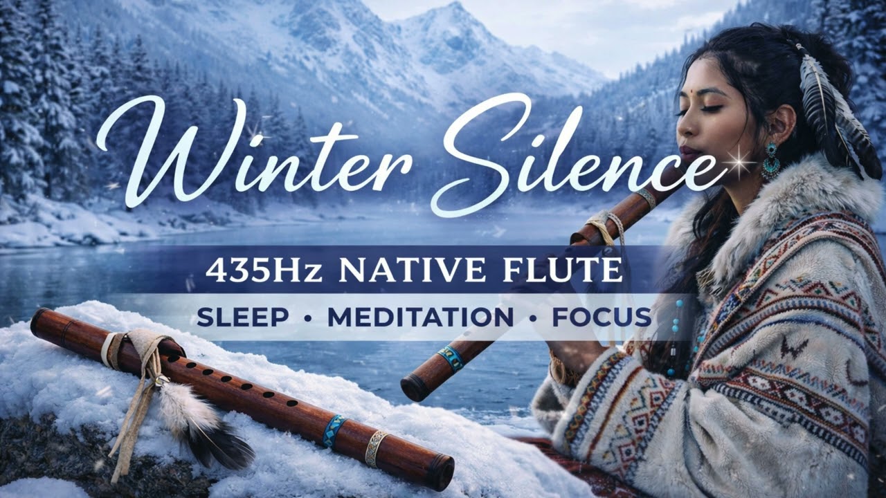 Winter Silence – 435Hz Native Flute | Loop | Sleep • Meditation • Focus