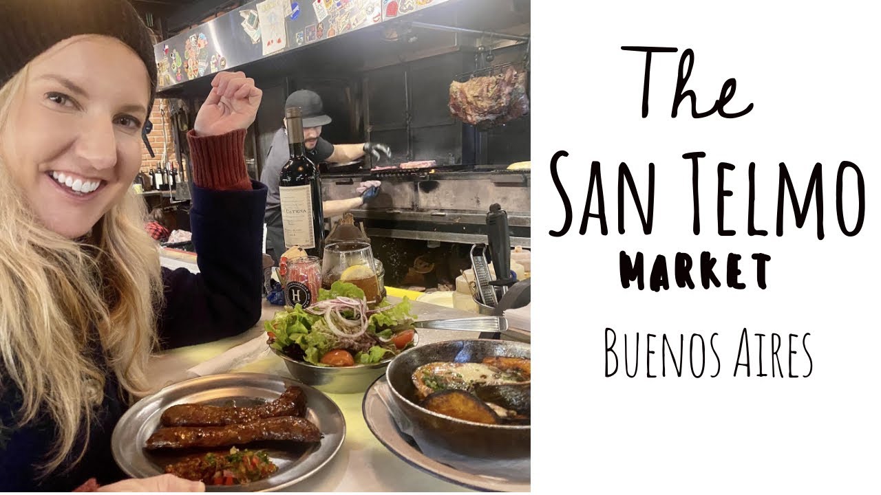 Buenos Aires Travel Vlog 2022 | Let's Eat & Tango at the San Telmo Market in Argentina!