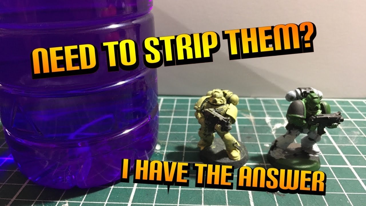 How to strip METAL and PLASTIC miniatures | Quick and Easy