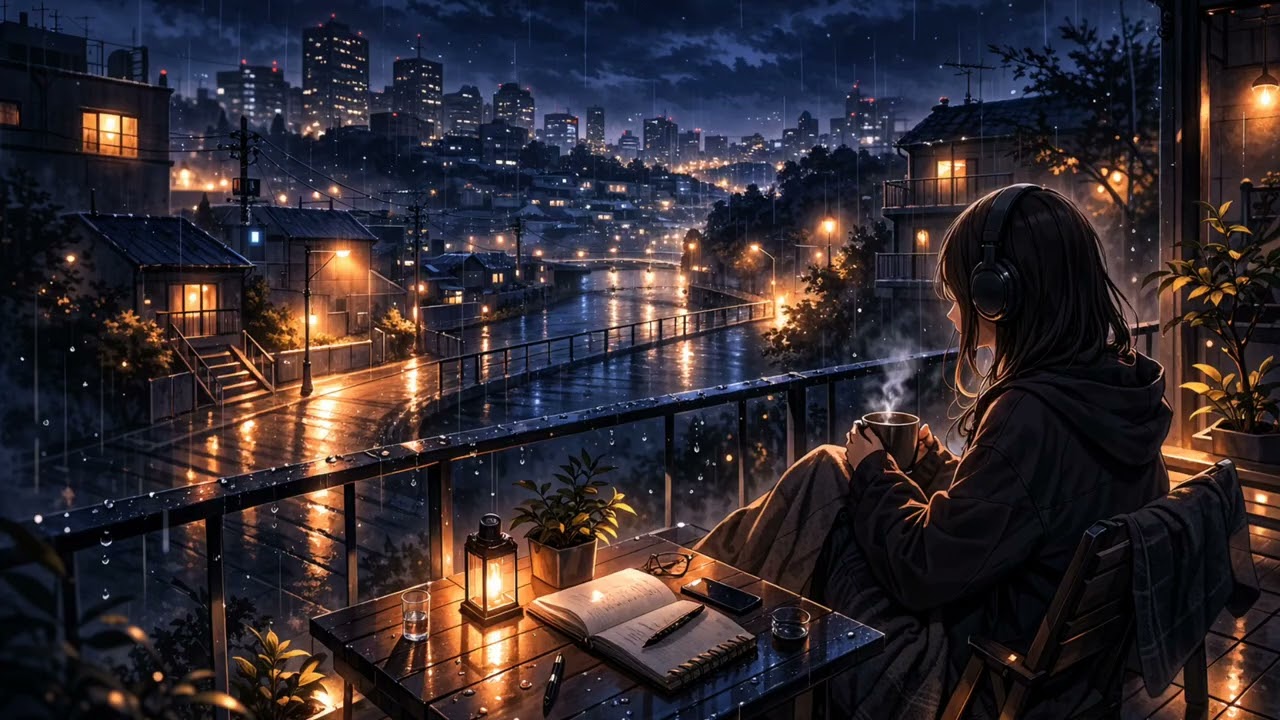 Rain That Warms the Night – Deep Night Lofi 