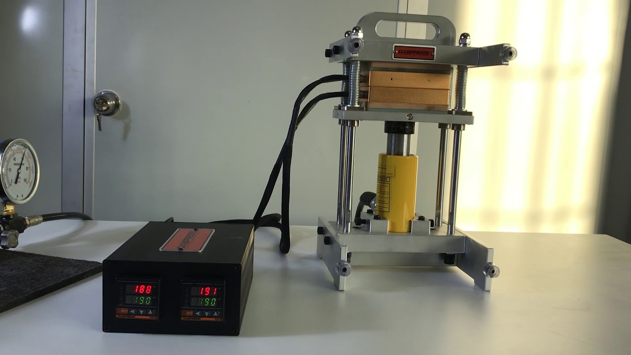 10 Ton Rosin Press | Dabpress dp-hr10t35v | Paired with Strongway Pump with gauge