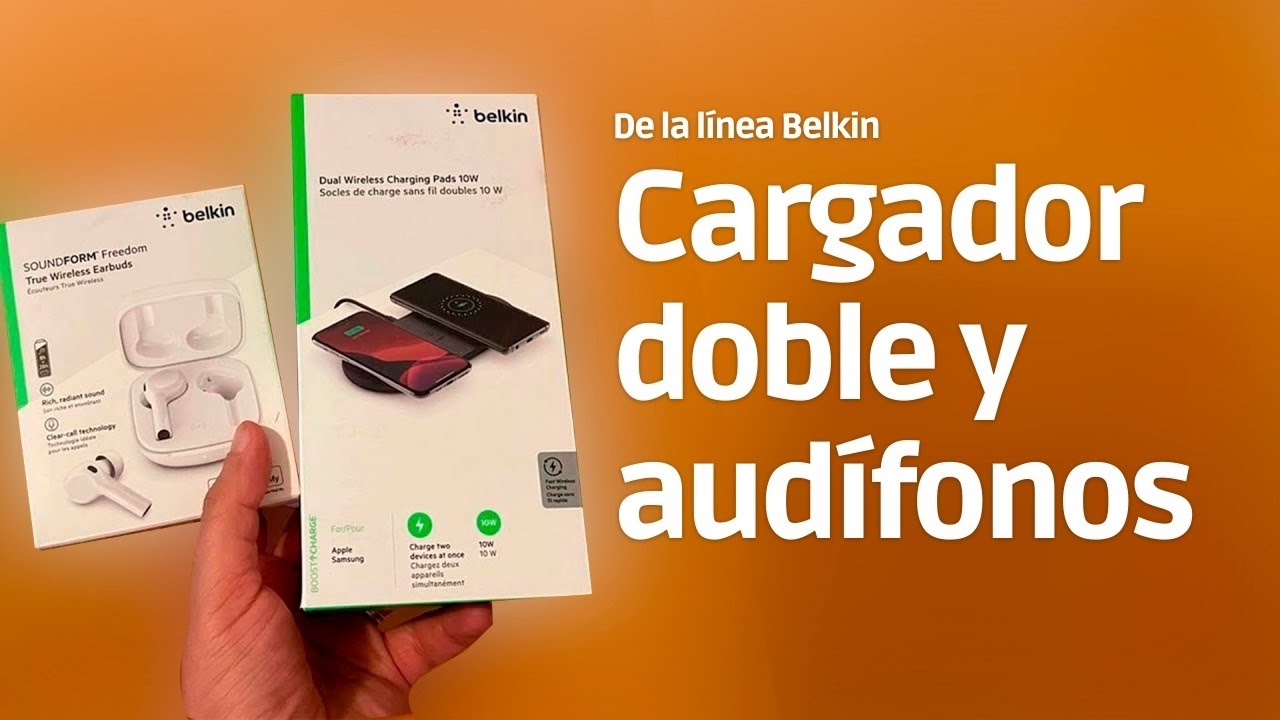 Carga inalámbrica doble y audífonos de Belkin. ¡Conócelos!