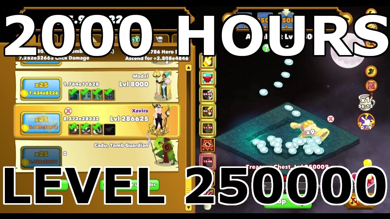 Clicker Heroes: Almost 2,000 Hours - Level 250K