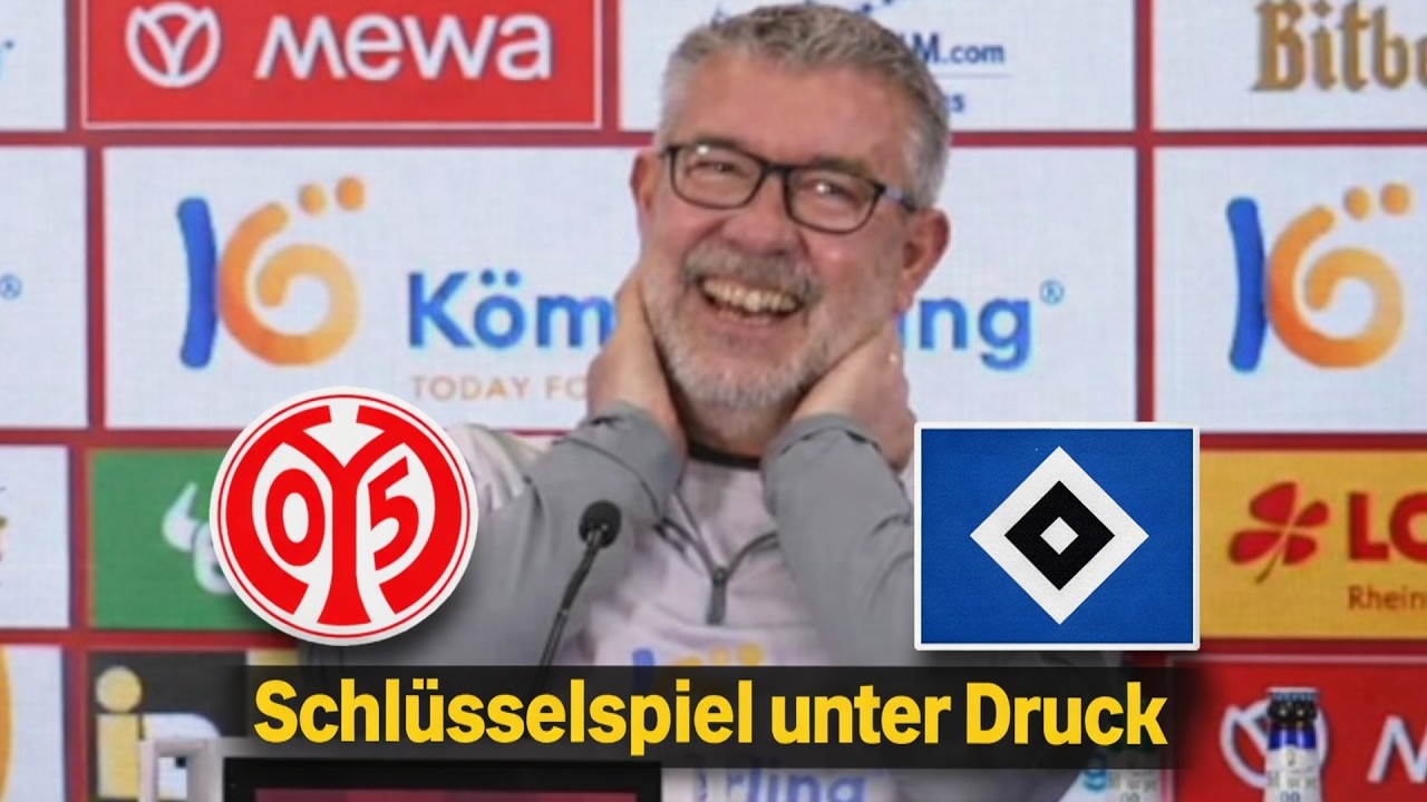 Urs Fischer auf Pressekonferenz vor Mainz 05 – HSV: Bundesliga 2026