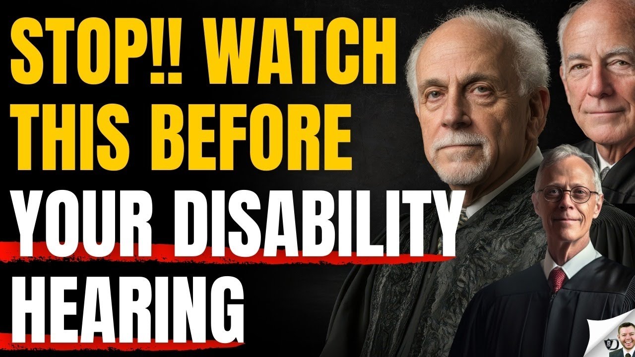 STOP!! Watch this before your disability hearing.