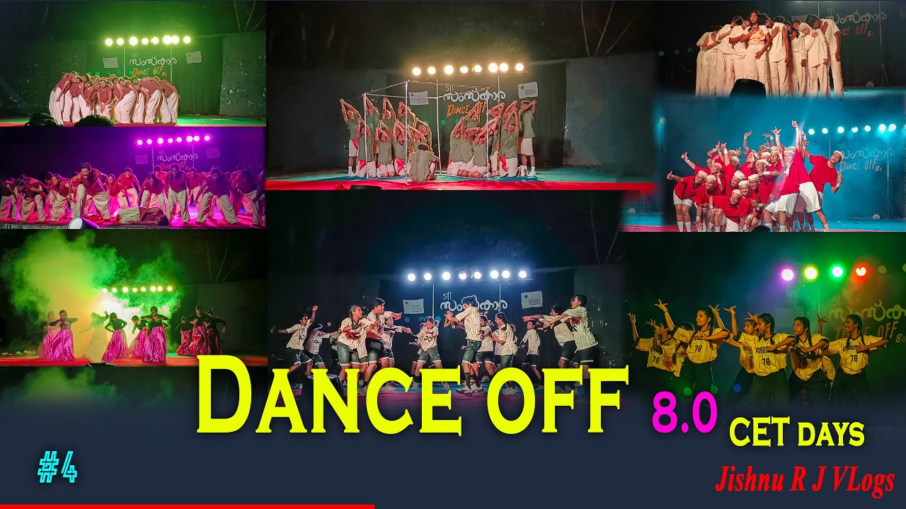 Dance off at CET | Freshers day | Jishnu R J Vlogs | Cet days | Dance night  | #JDV-4