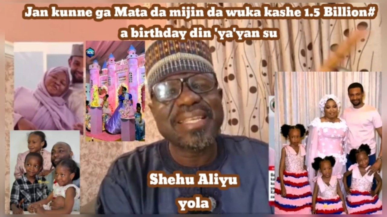 Zazzafan Jan kunne zuwaga miji da matar da suka kashe 1.5 Billion naira a Birthday din yaran su