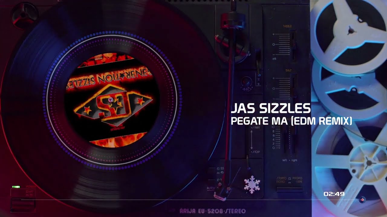 Jas Sizzles - Pegate Ma (EDM Remix) (Official Audio Visual) #edm