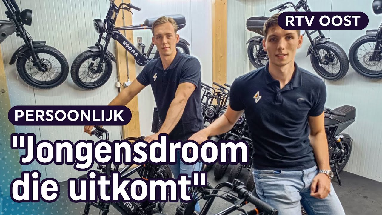 Guido (25) en Pascal (23) verkopen fatbikes: 