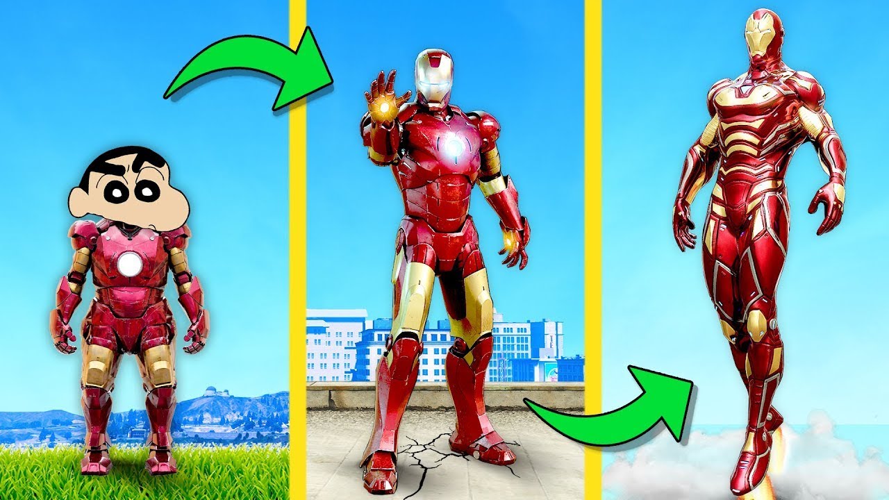 SHINCHAN BECAME IRON MAN TO SAVE FRANKLIN FROM SIREN HEAD in GTA 5 ....( GTA 5 MODS )