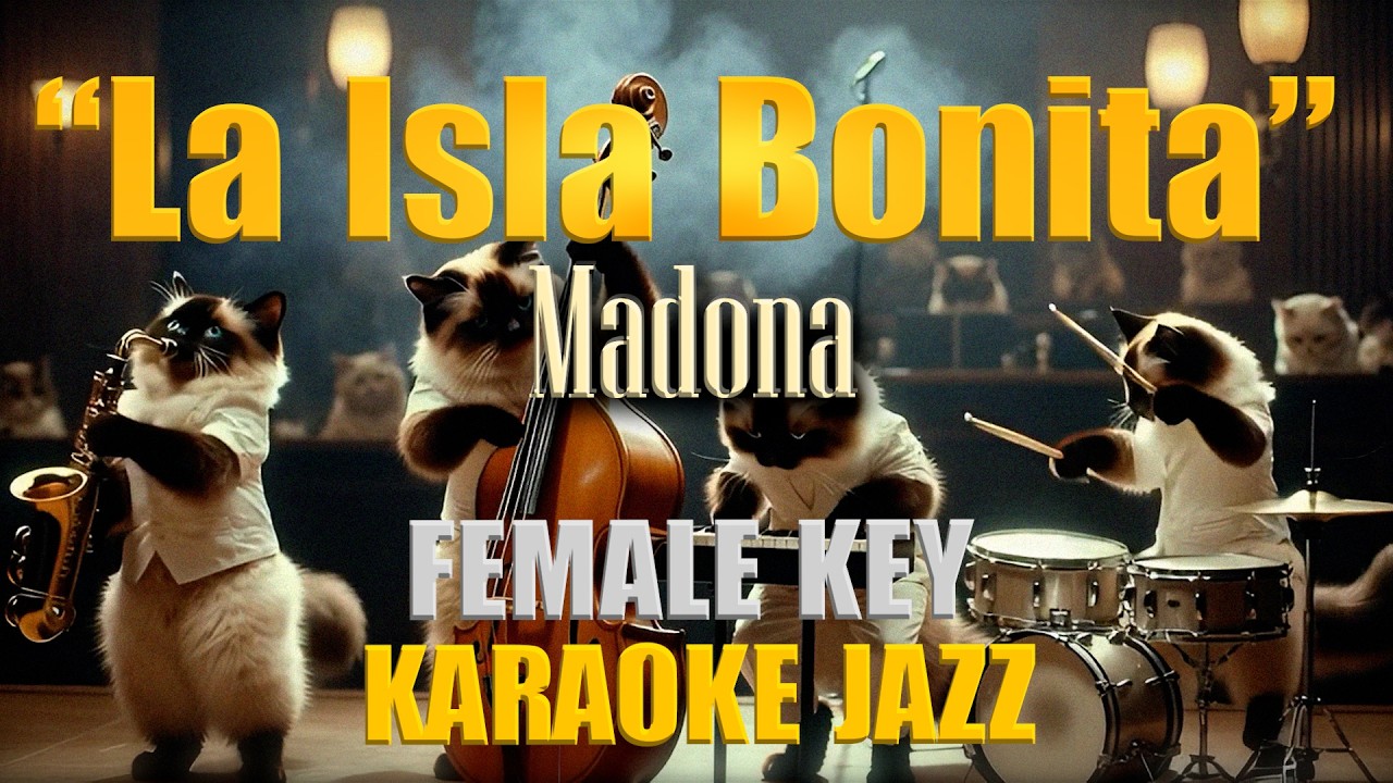 KARAOKE JAZZ La Isla Bonita (Madonna) Karaoke Piano SiameseCat