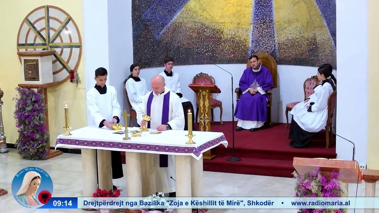 Mesha e shenjtë nga Bazilika e Zojës së Këshillit të Mirë, Shkodër.
