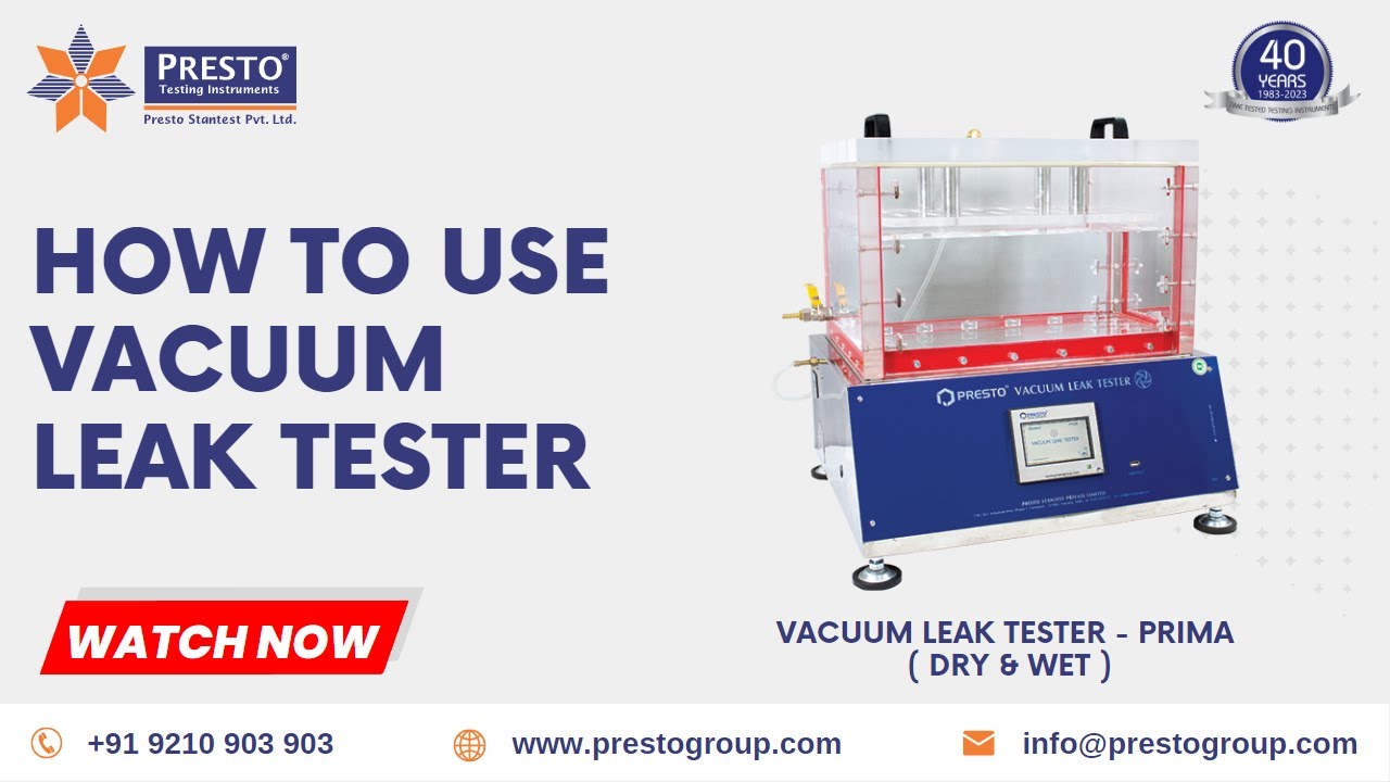 Vacuum Leak Tester | Presto Group