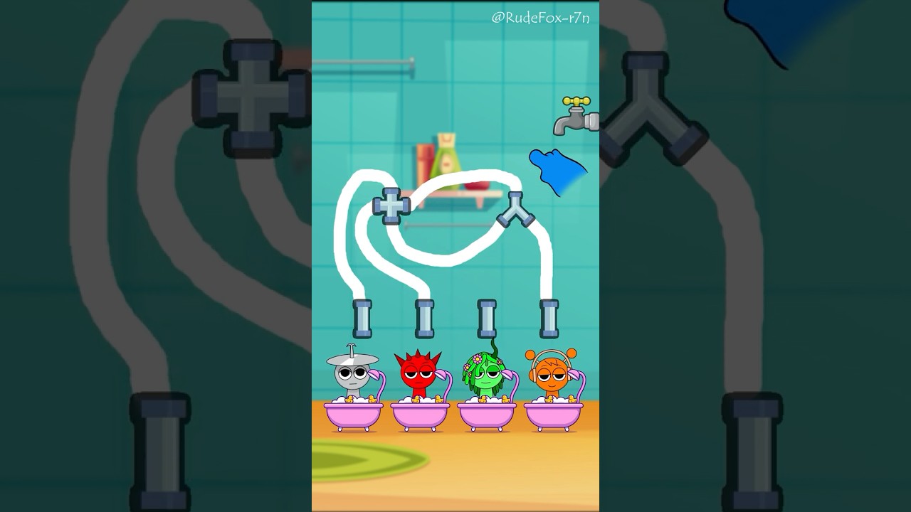 🛁 Epic Pipe Drawing Game &ndash; Help Vineria, cluckr, Oren & Raddy Get Clean!