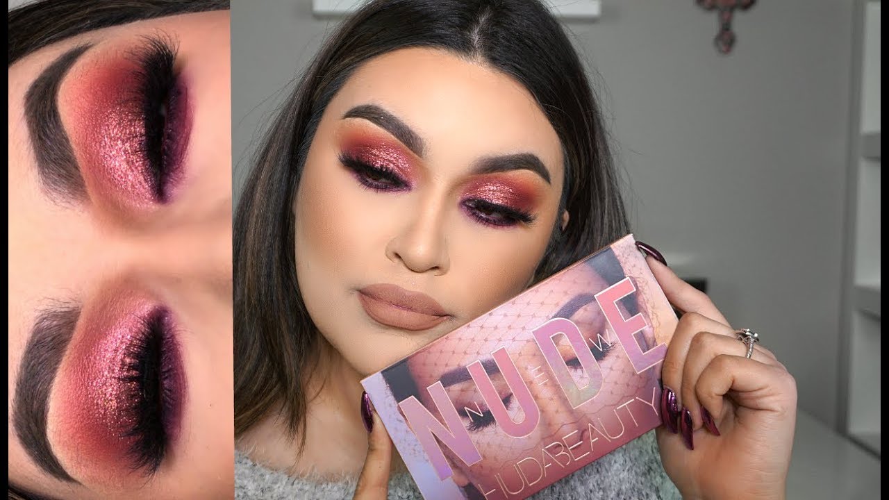 NEW HUDA BEAUTY NUDE PALETTE REVIEW || SANDI JARQUIN
