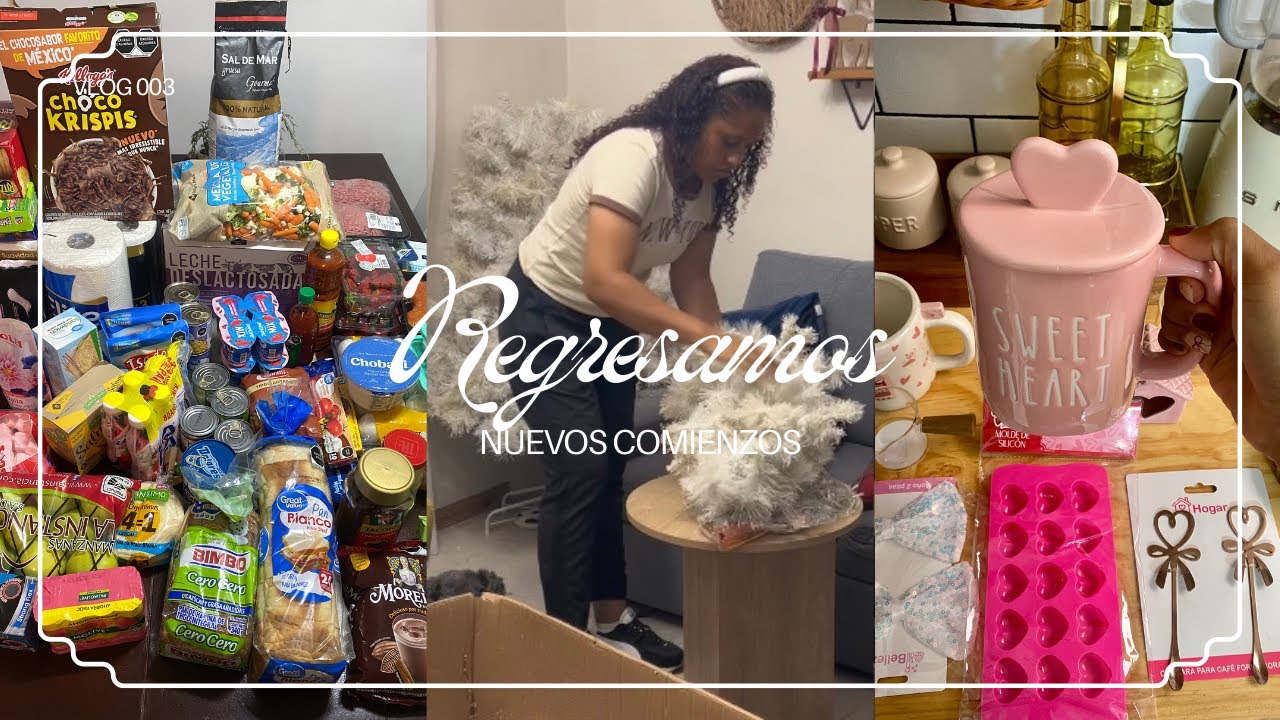 REGRESAMOS A YOUTUBE🎉Nuevos comienzos en el canal🤍Hicimos Despensa|adios a la Navidad🌲