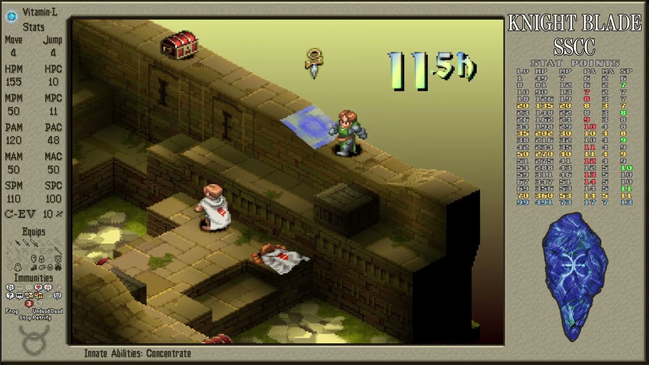 [FFT] Knight Blade SSCC Pt.34 - South Wall of Bethla Garrison