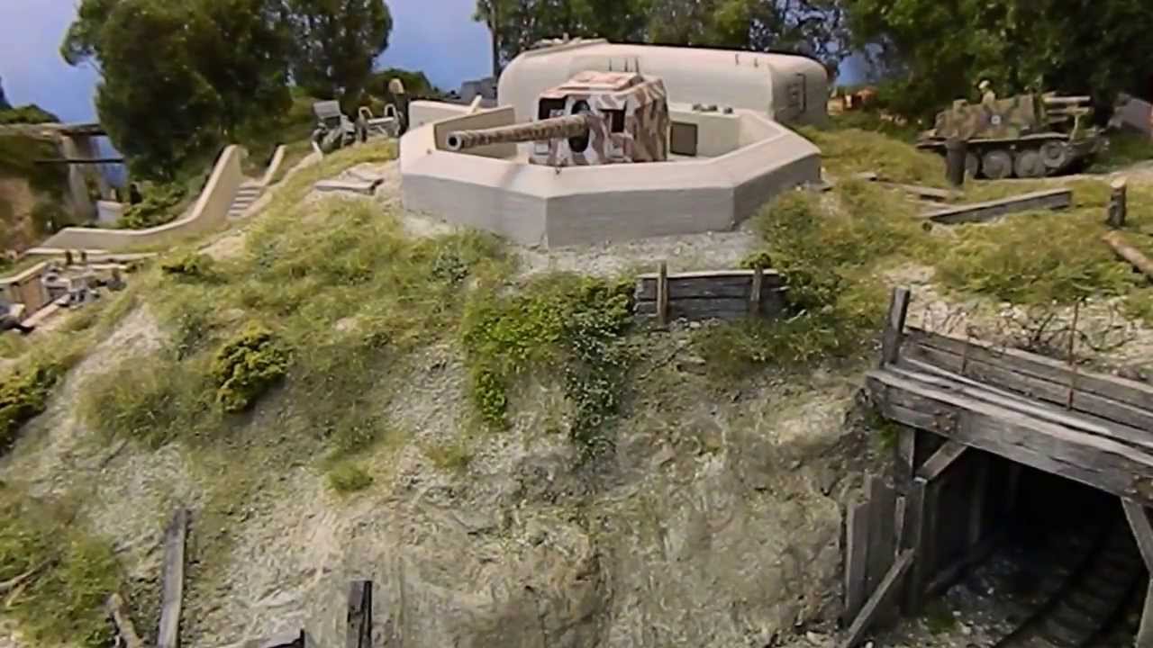 Mur de l'atlantique en maquette
