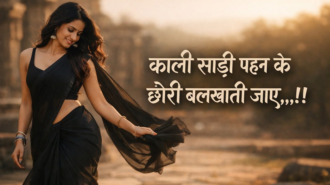 काली साड़ी पहन के छोरी बलखाती जाए,!! Kali Sari pahan ke chhori balkhati jae,,!! #lovesong #hindisong