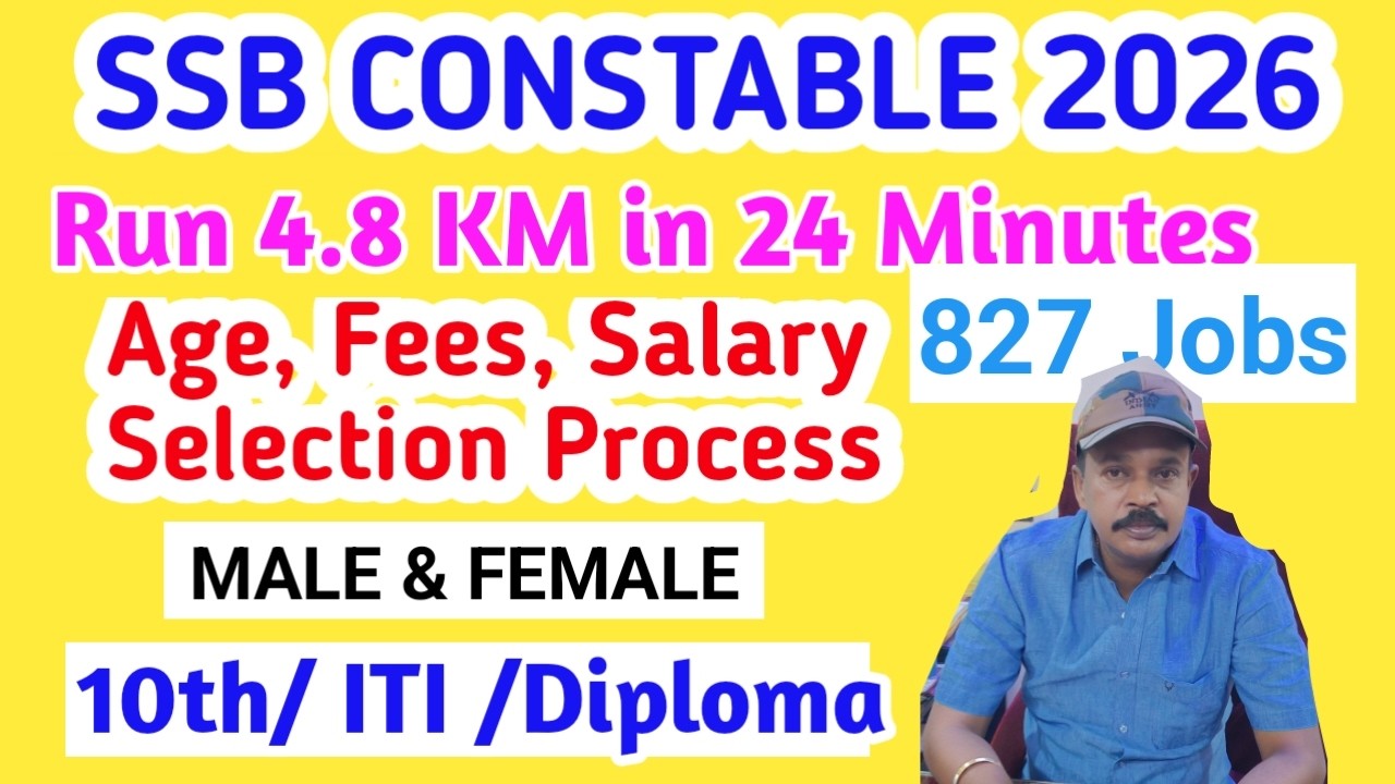 SSB 837 CONSTABLE JOBS NEW NOTIFICATION 2026 | 10th Pass | SSB TRADESMAN SELECTION PROCESS 2026