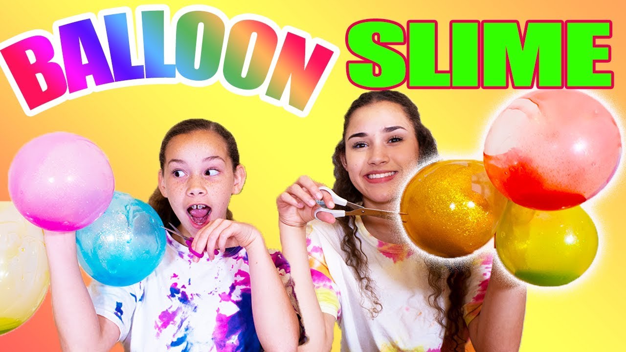 3 Color Glue BALLOON SLIME!!!