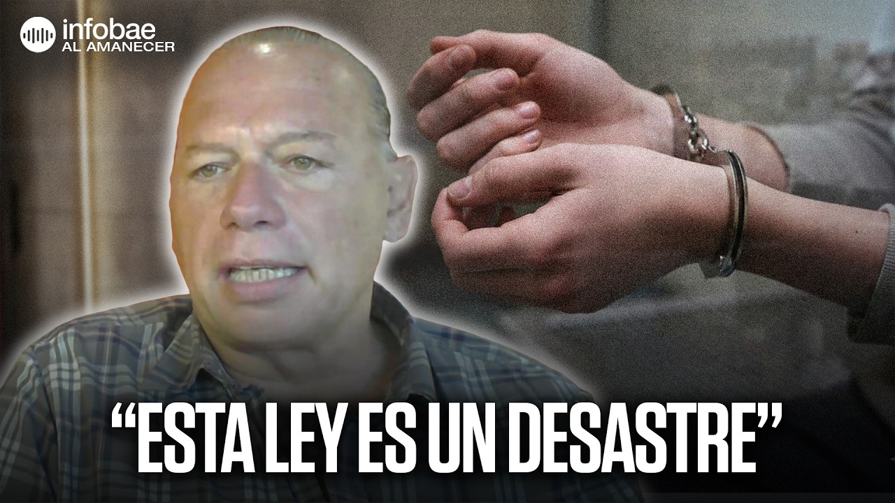 “El DELITO NO TIENE EDAD”, Berni sobre la BAJA de EDAD de IMPUTABILIDAD