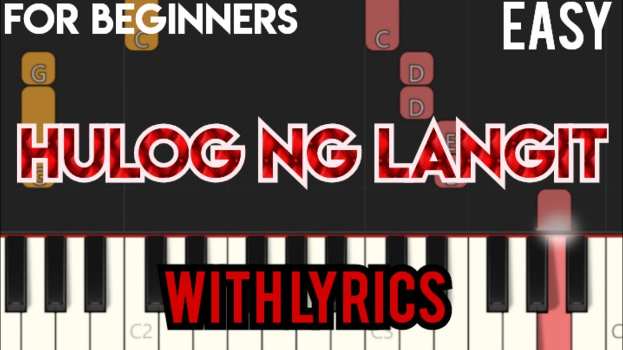 HULOG NG LANGIT ( LYRICS ) - DONNA CRUZ | SLOW & EASY PIANO