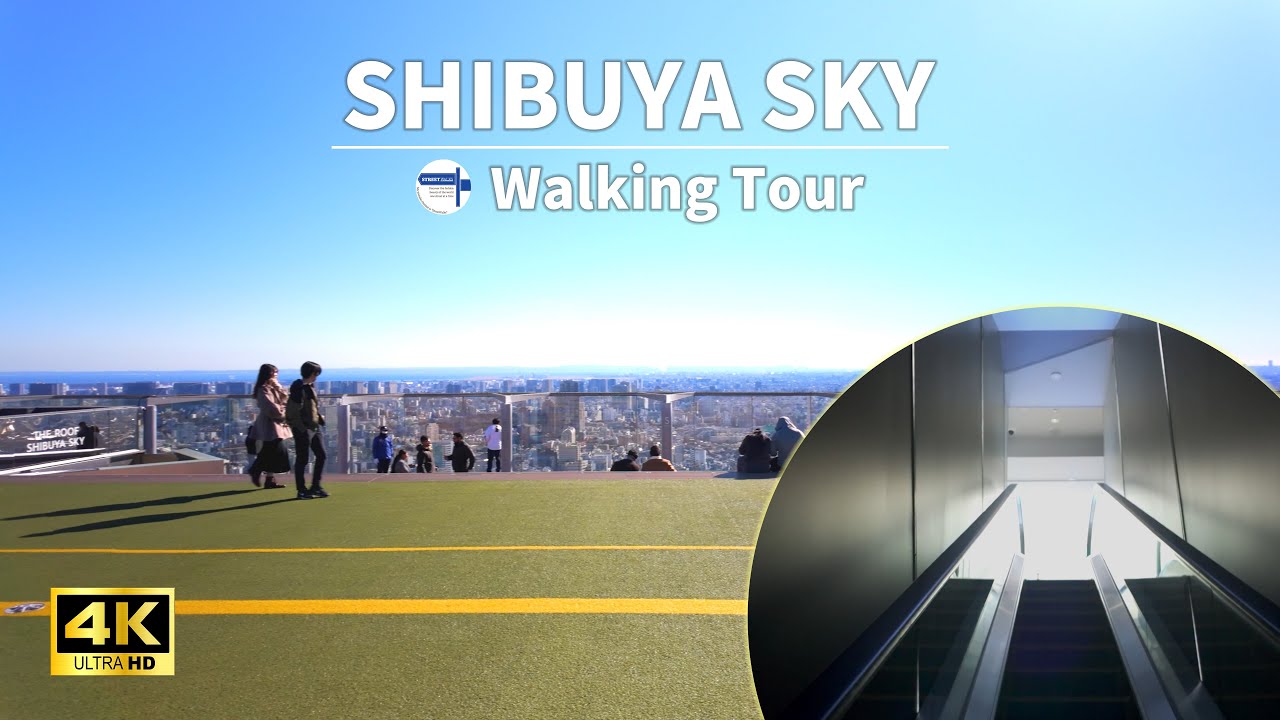 【 Japanese Spectacular View 】A Walk Above the Clouds: SHIBUYA SKY Day Walk | 4K