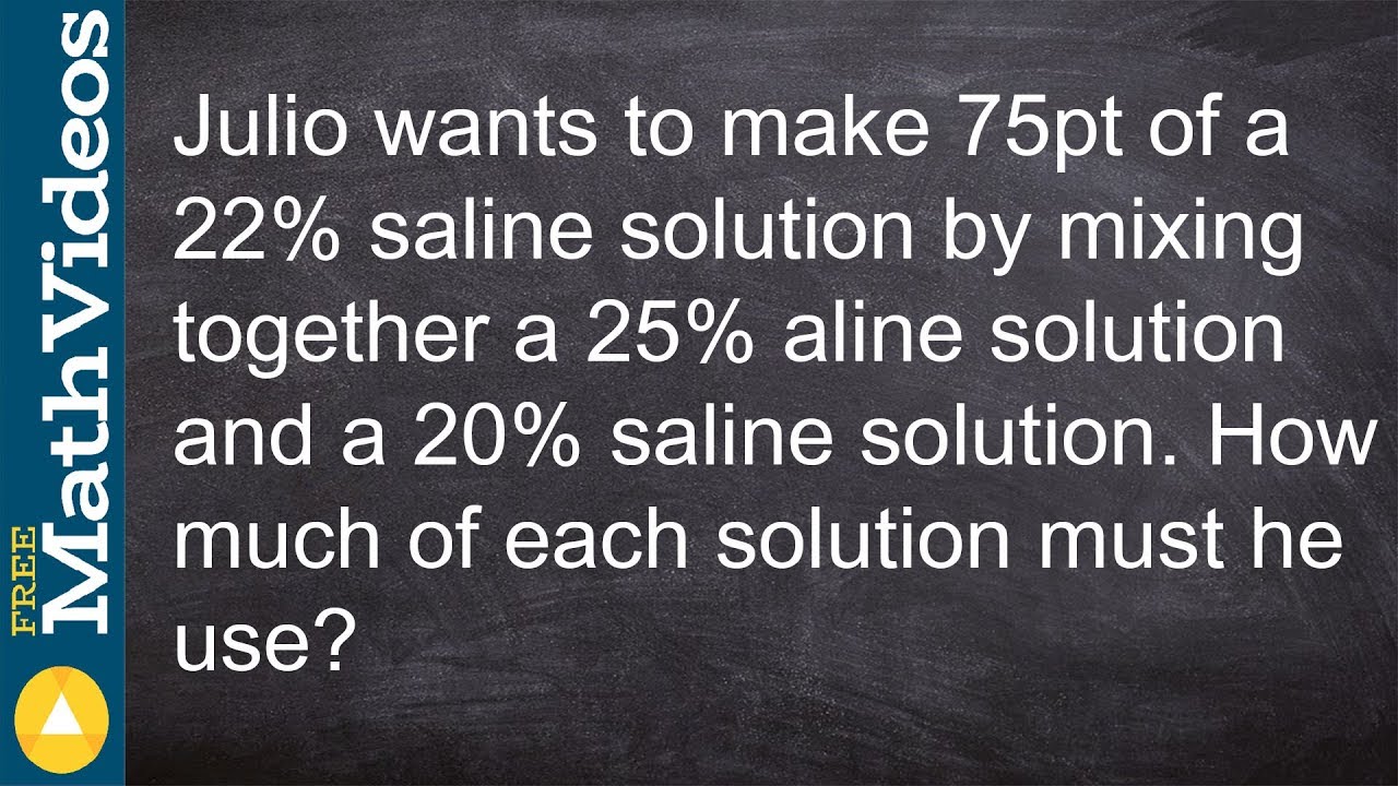 Mixture problem