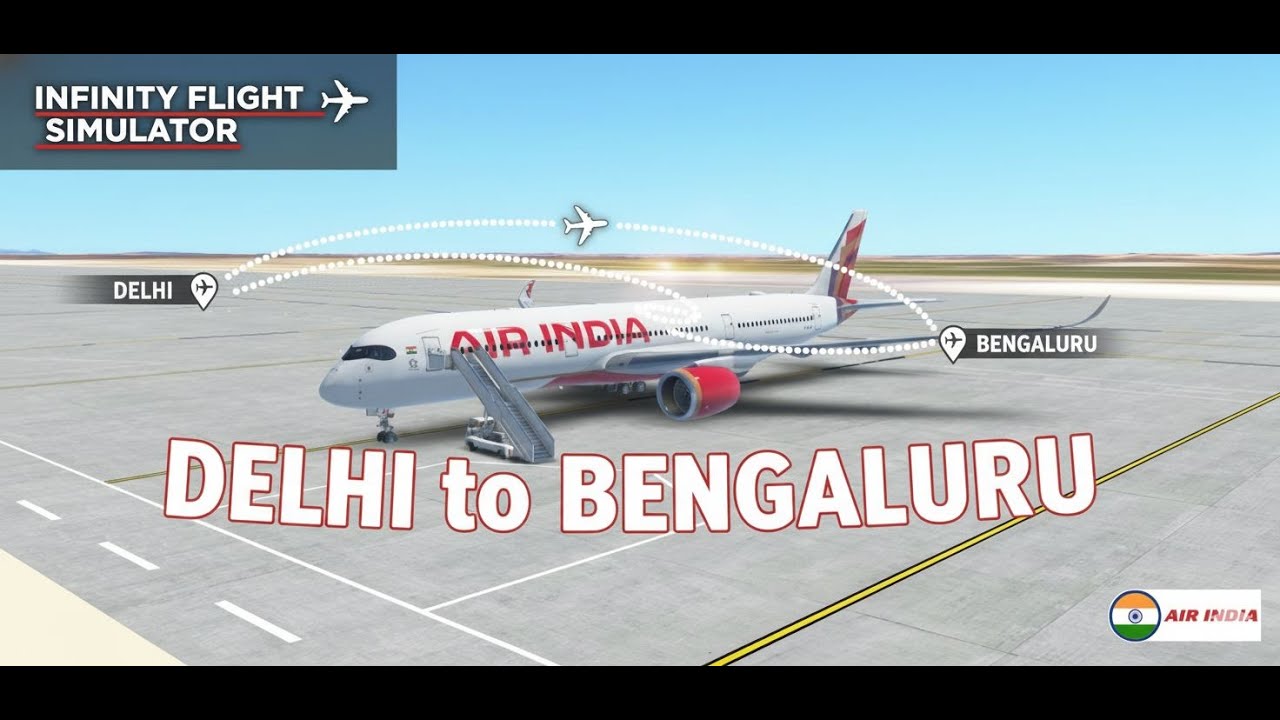 DELHI TO BENGALURU AIRINDIA 350-900 FLIGHT