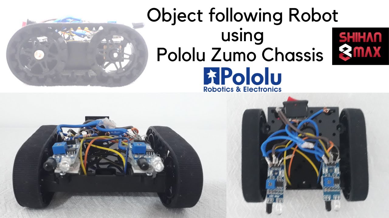 Object Following Robot using Pololu Zumo Chassis