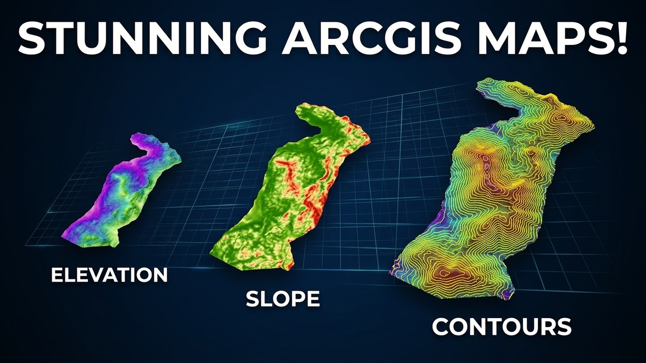 Create Stunning Terrain Maps (Slope, Elevation & Contour) with ArcGIS