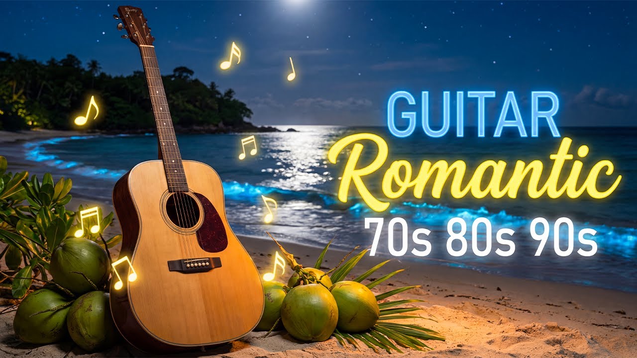 Best Guitar Instrumental Music for Relaxation with Peaceful Ocean and Island Views