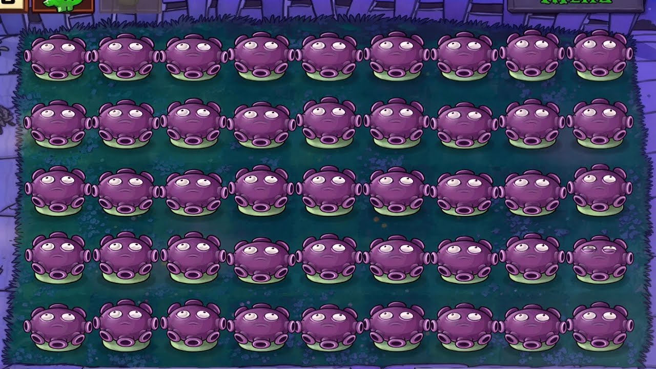 Plants vs Zombies | 54 Gloom-shroom vs Zombies 💜🍄 | Full Challenge Gameplay