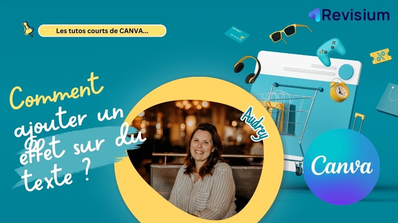 CANVA Tips (PC) : comment ajouter un effet sur un texte ? (débutant)
