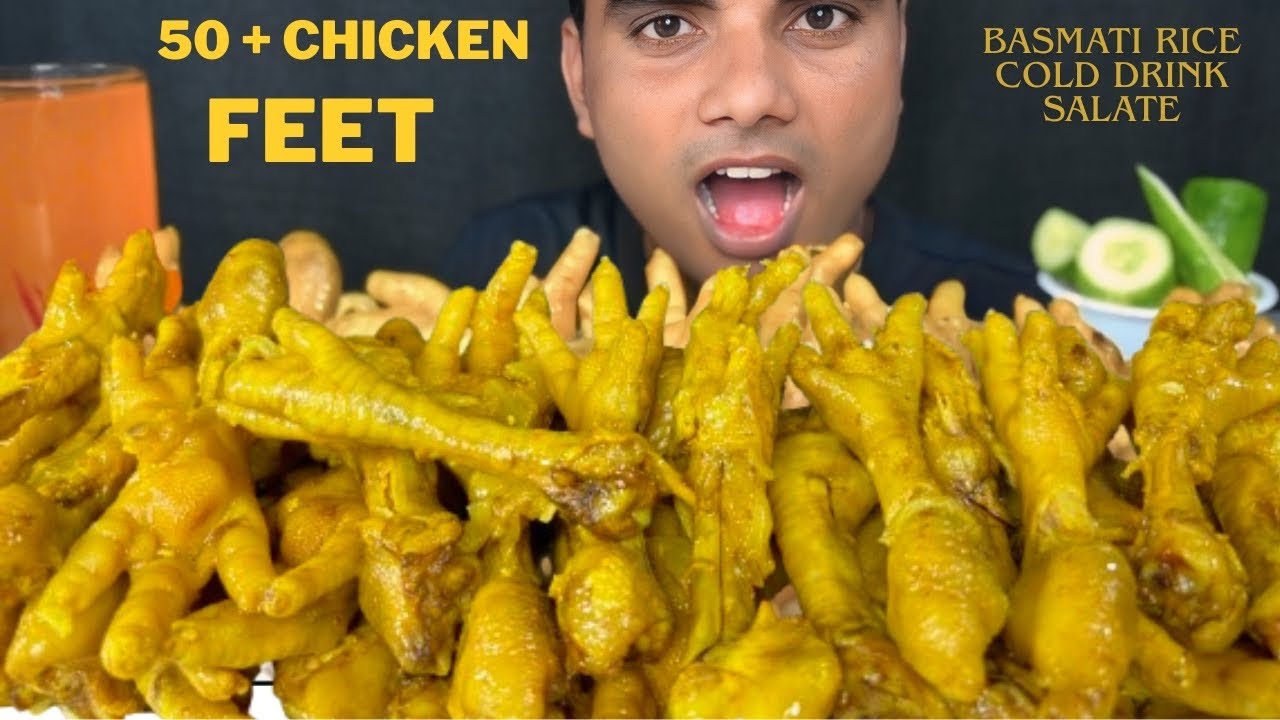 Extreme Spicy Chicken Foot Curry Mukbang 🍛 | Real Desi ASMR Eating 