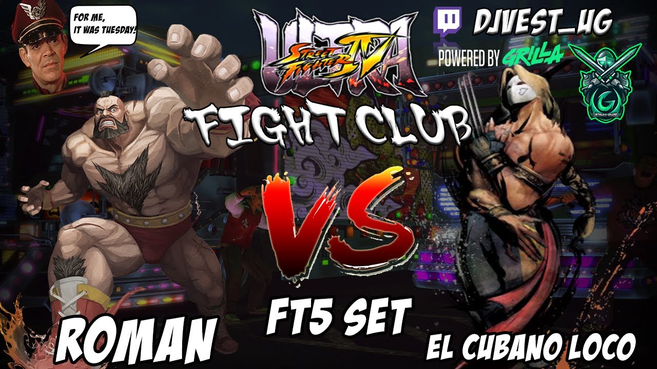 USF4 Fight Club Exhibition Series - Roman VS El Cubano Loco FT5 Set