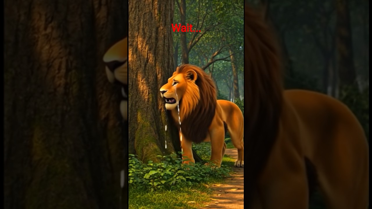 🦁Jungle Me Macha Hungama 😢 | Sher Ka Bachcha Kho Gaya!🦋#shorts #kahani